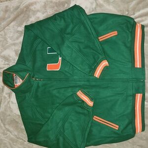 **Mitchell & Ness** Miami Hurricanes Varsity Bomber Jacket.